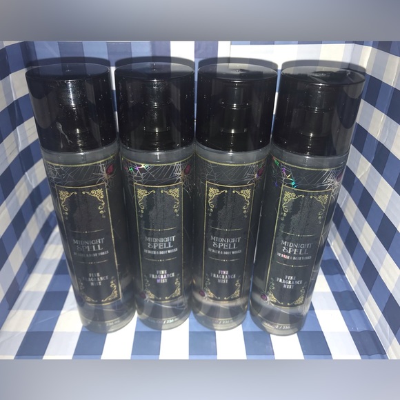 BATH AND BODY WORKS MIDNIGHT SPELL FINE FRAGRANCE MIST 4PCS set - Picture 2 of 2